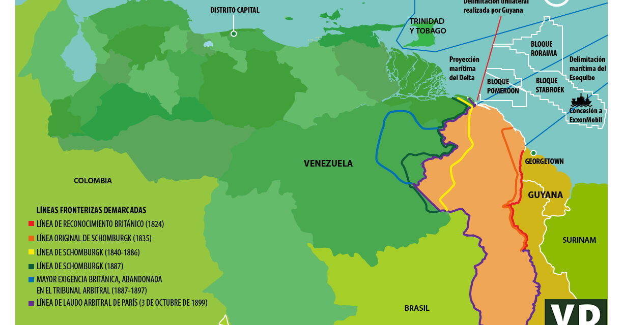Esequibo, foco de tensión permanente entre Guyana y Venezuela
