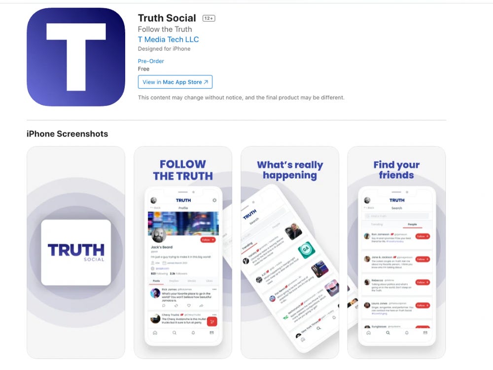 ¿Qué contendrá Truth Social?