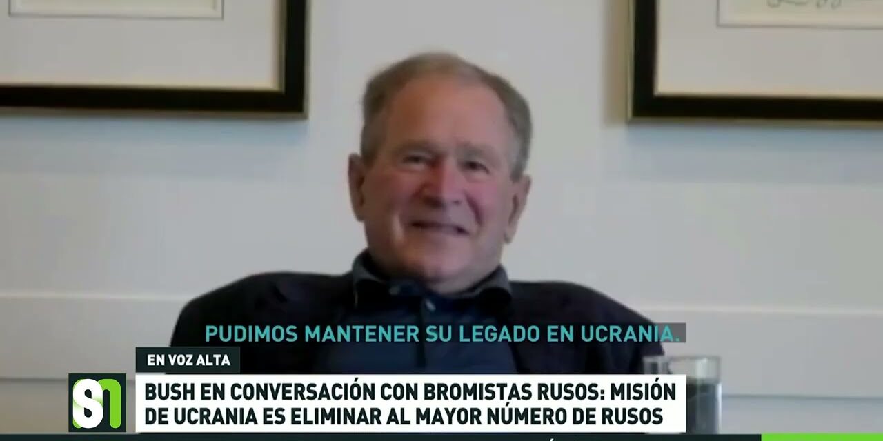 Dos bromistas rusos engañan al expresidente George Walker Bush