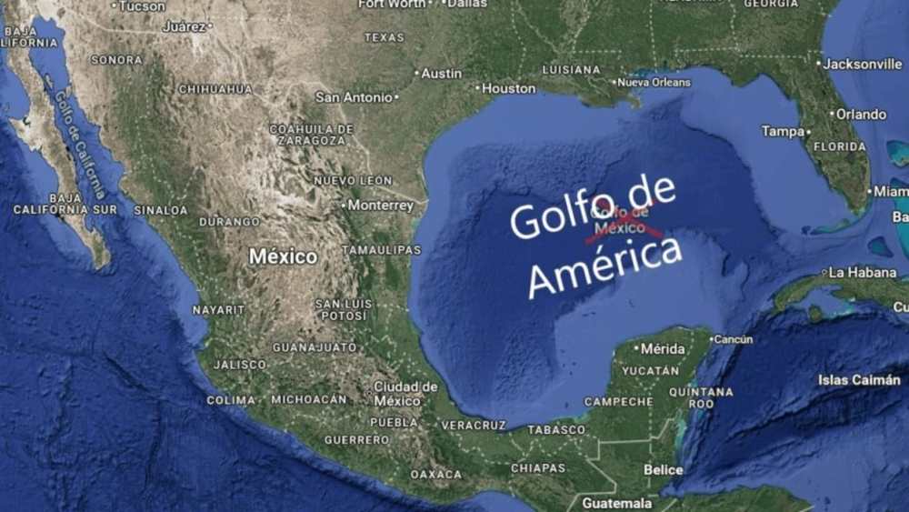 Golfo de América, el lavado de cerebro de Google Maps