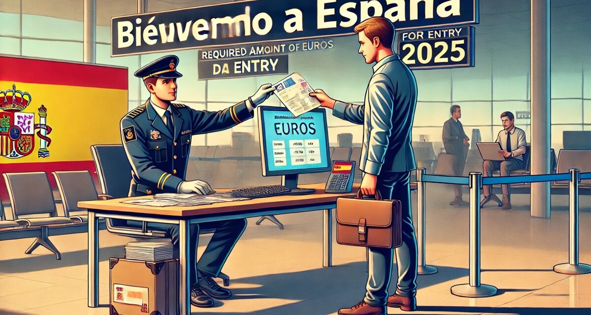 ¿Cuántos euros exigen autoridades para entrar a España en 2025?