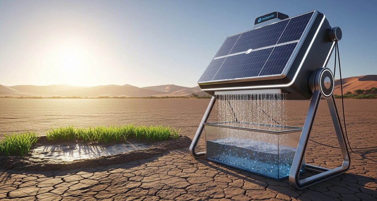 Extraer agua del aire: la tecnología solar que podría resolver la escasez hídrica global