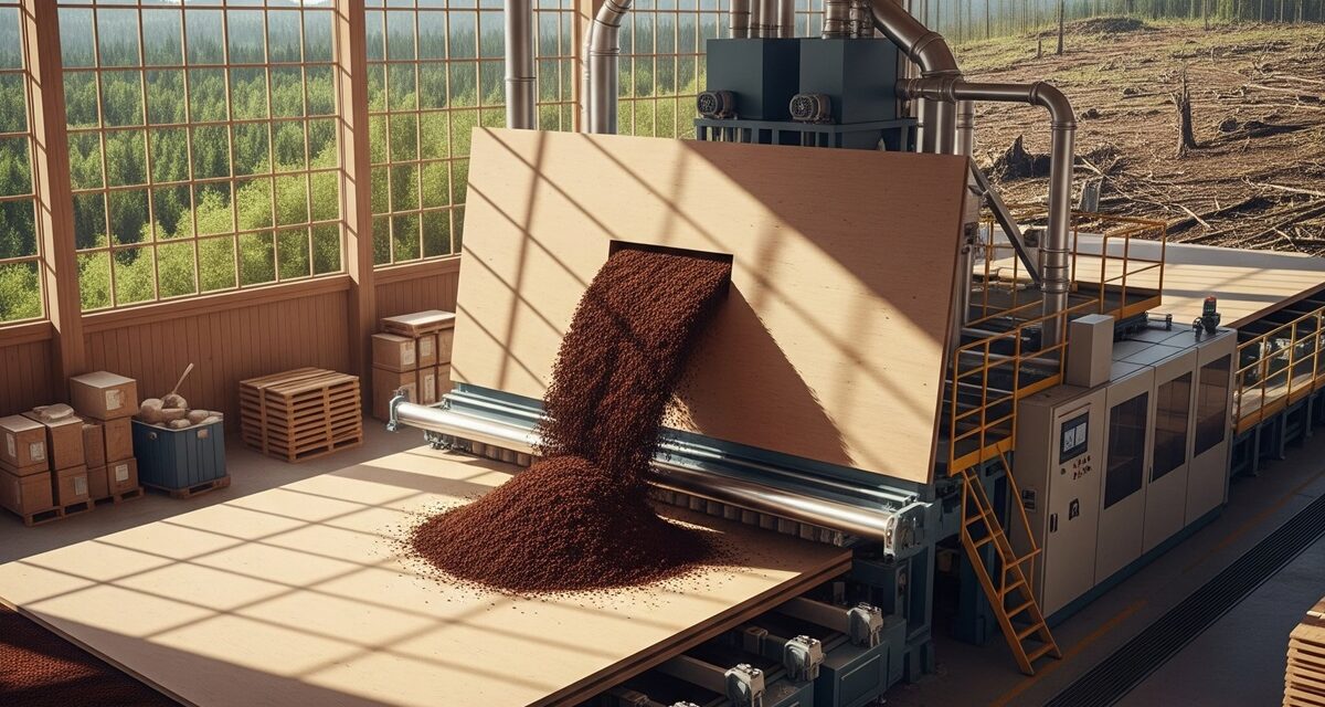 Café reciclado, un sustituto viable de la madera