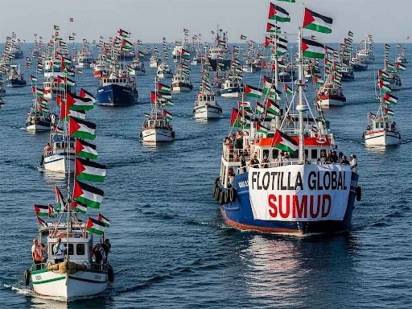 La Flotilla Global Sumud desafía el bloqueo de Gaza