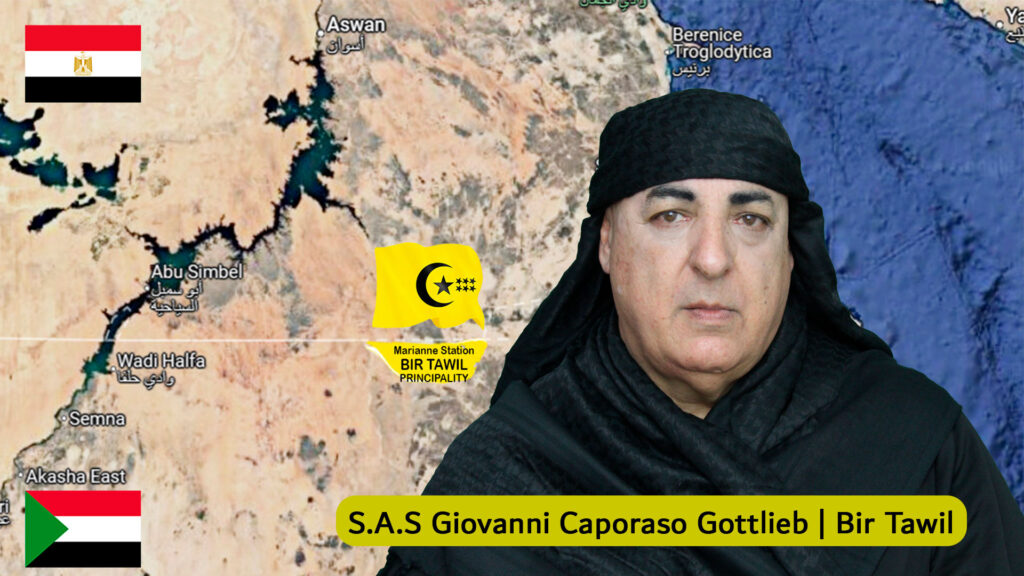 S.A.S. Giovanni Caporaso Gottlieb, Príncipe regente de Bir Tawil, Giovanni Caporaso Gottlieb, principe regente de Bir tawil, considerado el monarca más pobre del mundo