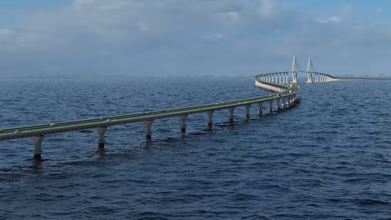Puente Salvador–Itaparica, 12,4 kilómetros sobre el mar