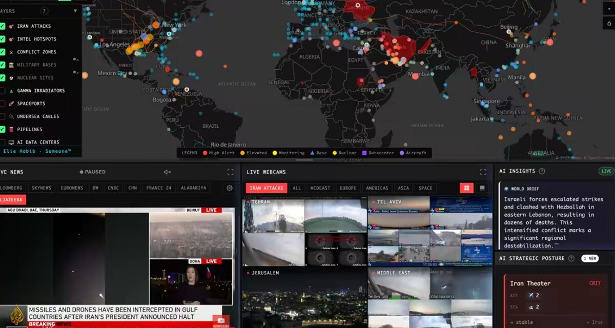 World Monitor, app que convierte el caos global en un mapa en tiempo real