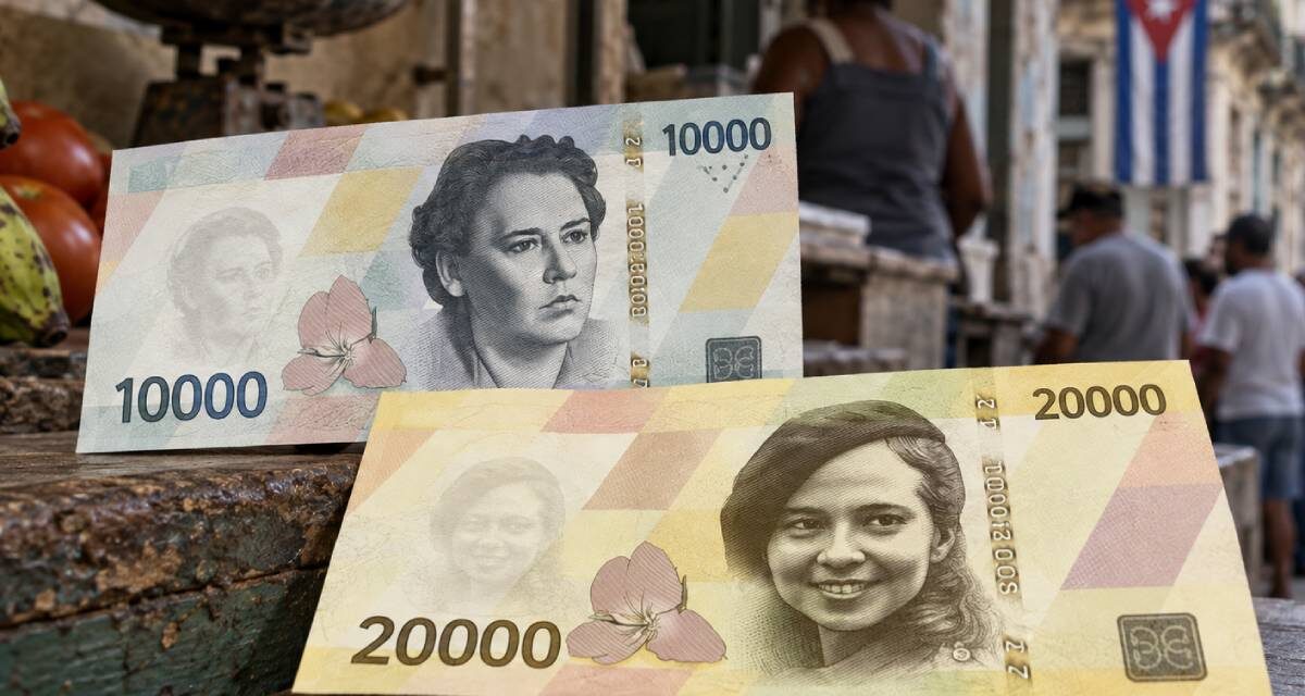 El billete de 20.000 pesos retrata la descontrolada inflación en Cuba